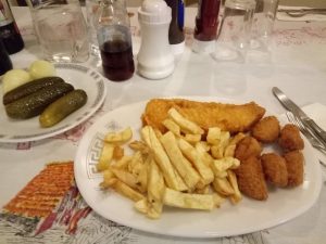 voyage Londres Brighton repas