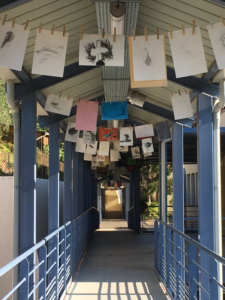 accrochage sur la passerelle du collège
