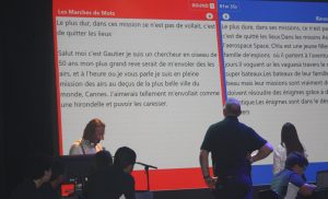 Les élèves en action